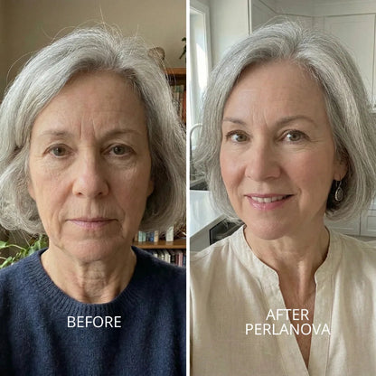 Korean collagen serum PerlaNova — firming results on face and neck

