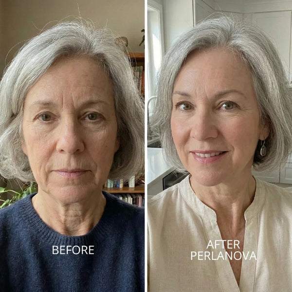 Korean collagen serum PerlaNova — firming results on face and neck

